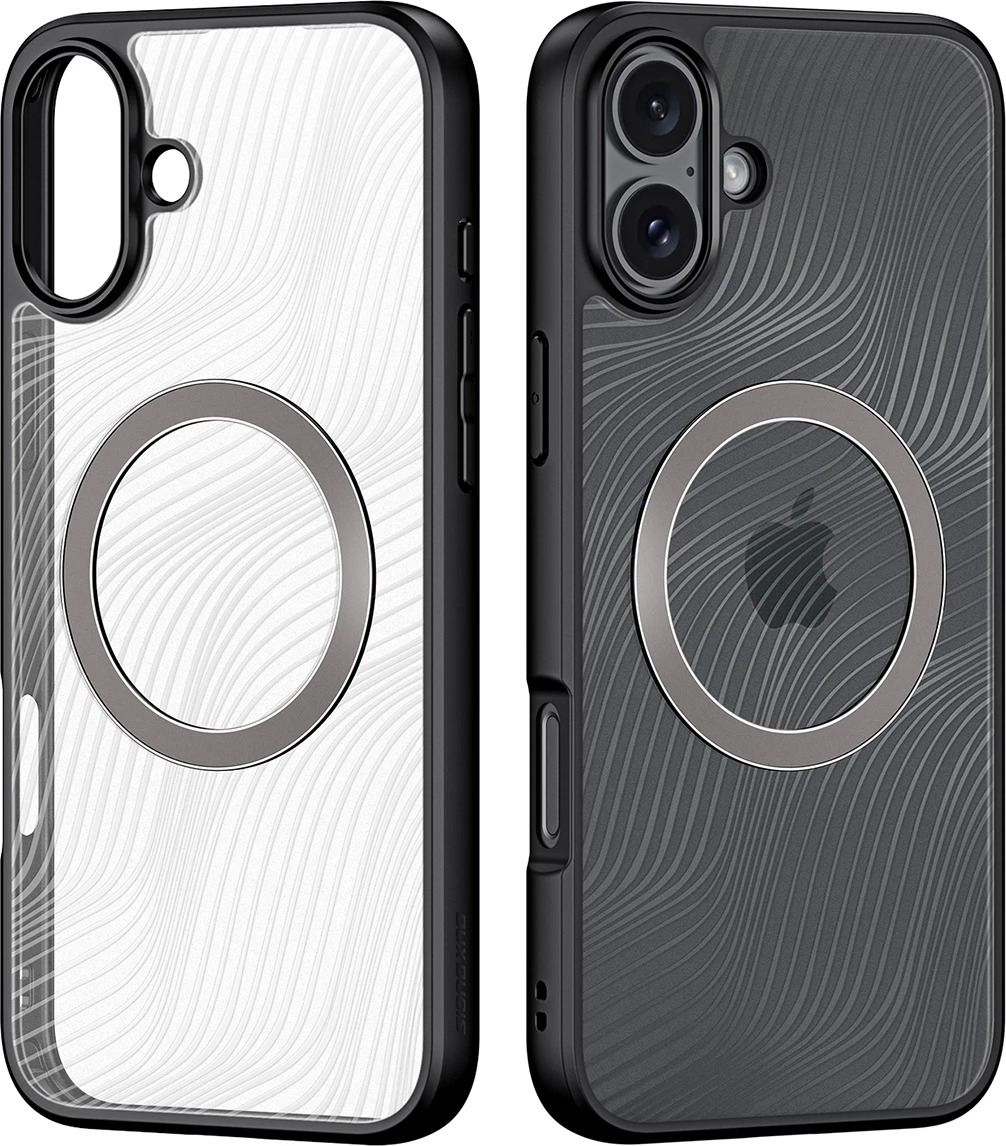Mbështjellës Dux Ducis Aimo Mag për iPhone 16, MagSafe, i zi