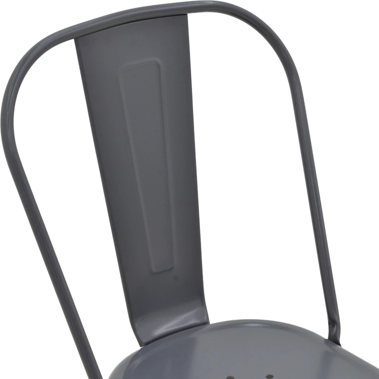 Karrige Utopia metalike, ngjyrë antraciti, 44x44x85cm