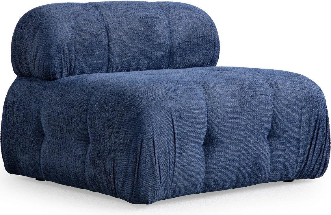 Divan treshe Atelier del Sofa, Petite 3, ngjyrë blu e natës