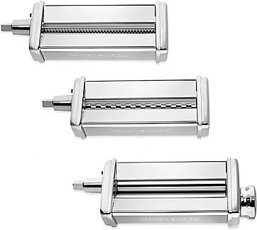 Shtojcë për makarona KitchenAid 5KSMPRA, set 3 copë, çelik inox, krom