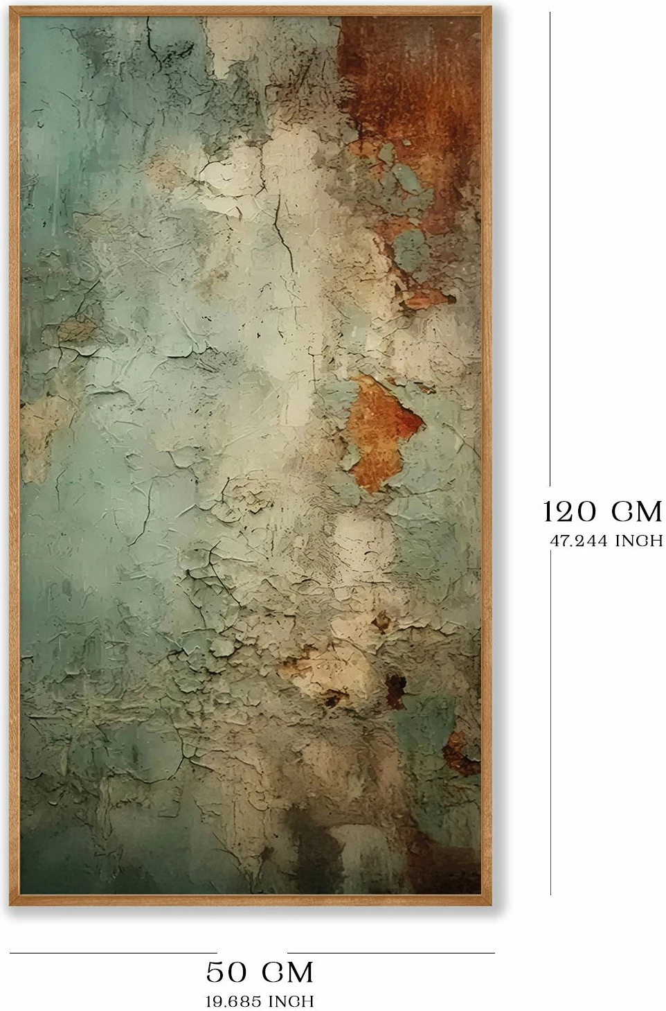 Pikturë dekorative me kornizë, MDF, Wallity, Artsmdfyty91-7033, shumëngjyrëshe, 70x33cm