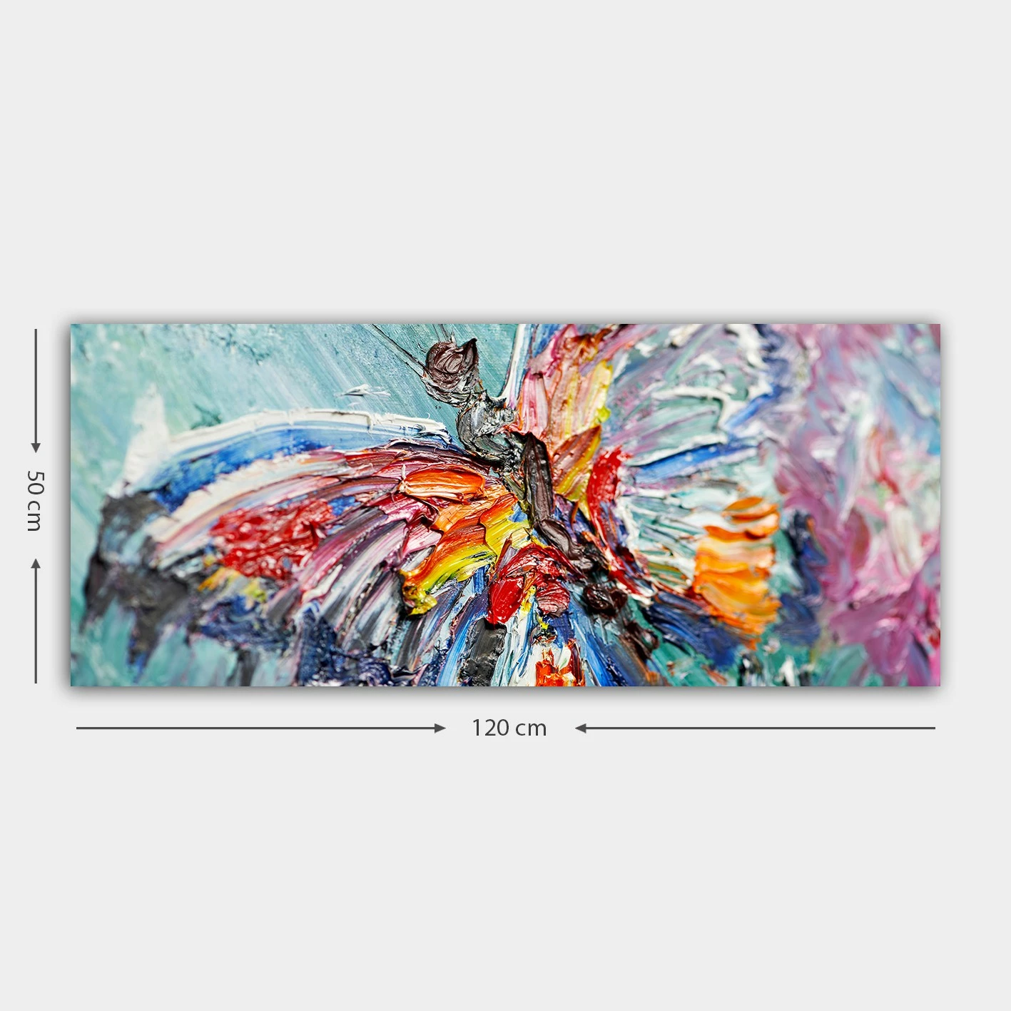Pikturë dekorative në kanavacë, shumëngjyrëshe, YTY98552690_50120, 50x120cm