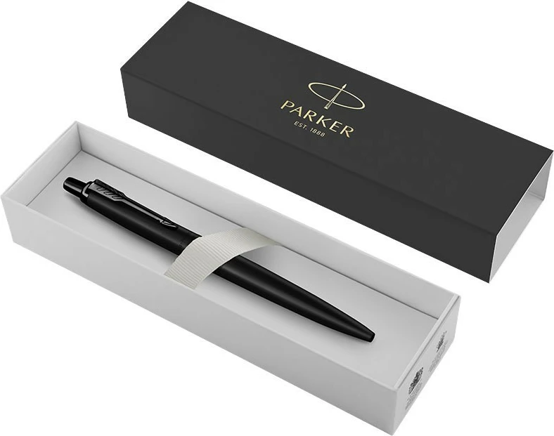 Stilograf PARKER Jotter XL, i zi, refill, ngjyrë e kaltër