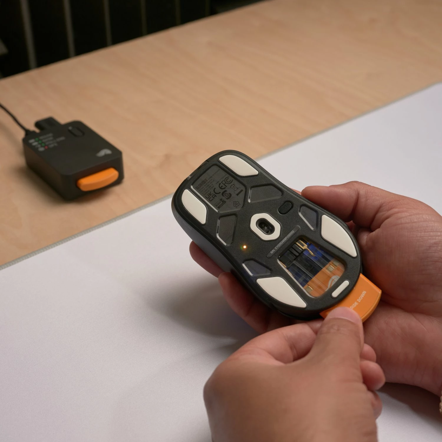 Maus Glorious Model O3 Wireless GLO-O3-WL-BLK 30000 DPI 8K RGB e zezë