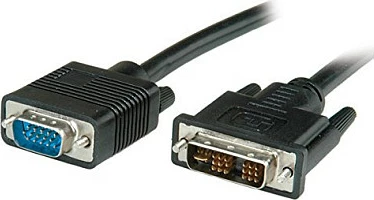 Kabllo video VALUE DVI-A (12+5) në VGA, 5m, e zezë
