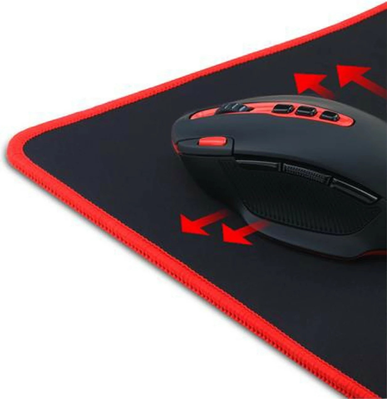 Mauspad Redragon Kunlun L 880×420 mm, 4 mm, anti-slip, waterproof, zi/kuq