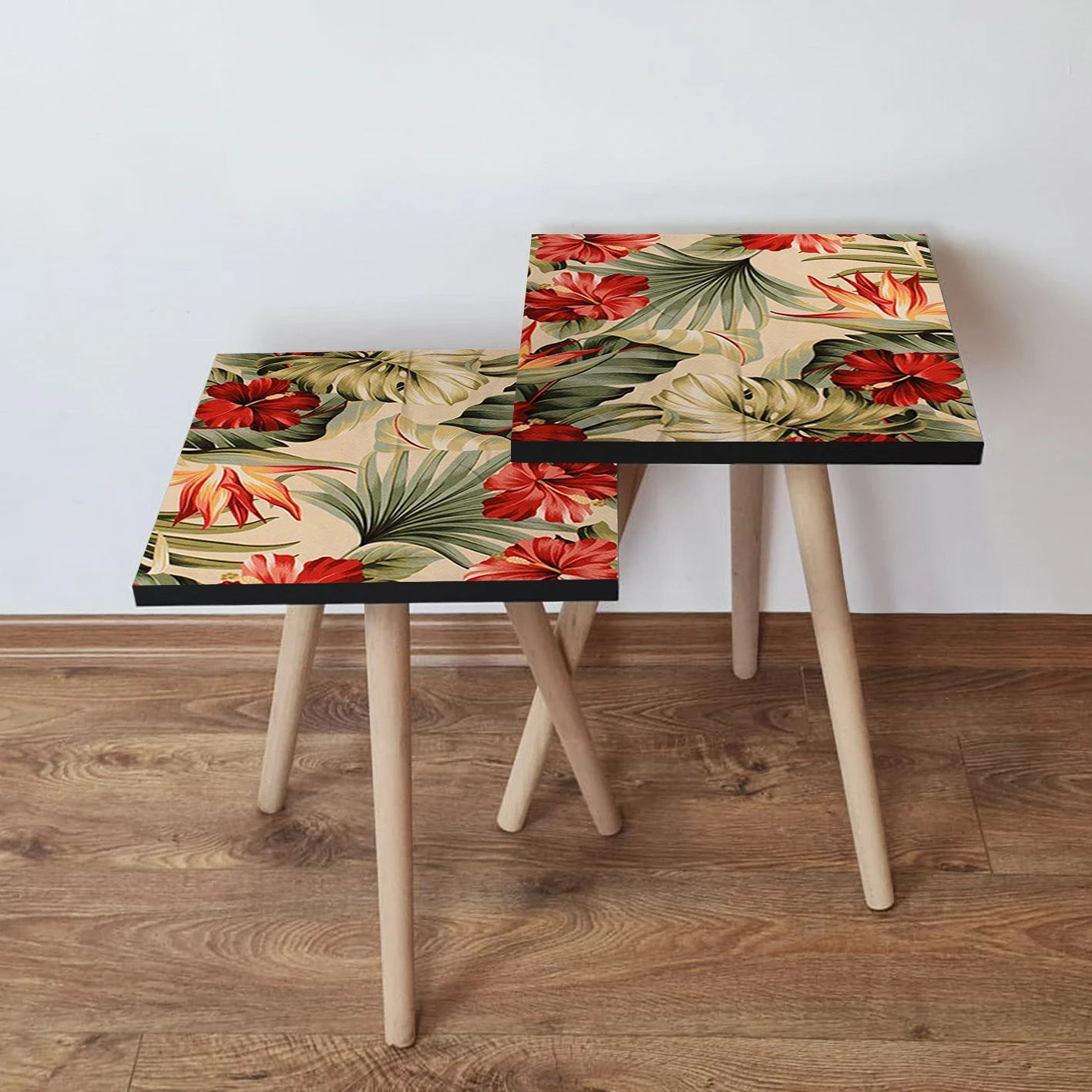Set tavolinash të mbivendosura Skye Decor, 2 copë, 2Shp205, bezhë
