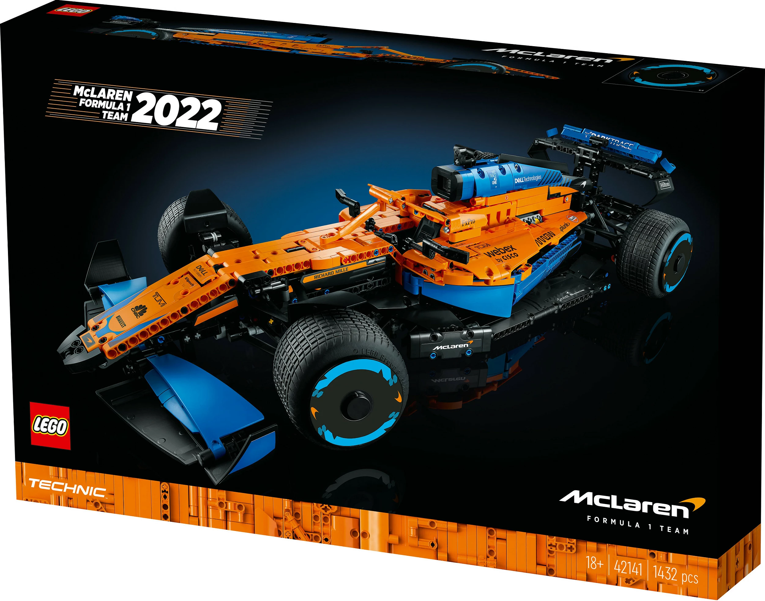 Set për ndërtim LEGO Technic McLaren Formula 1, 1434 pjesë, shumëngjyrësh