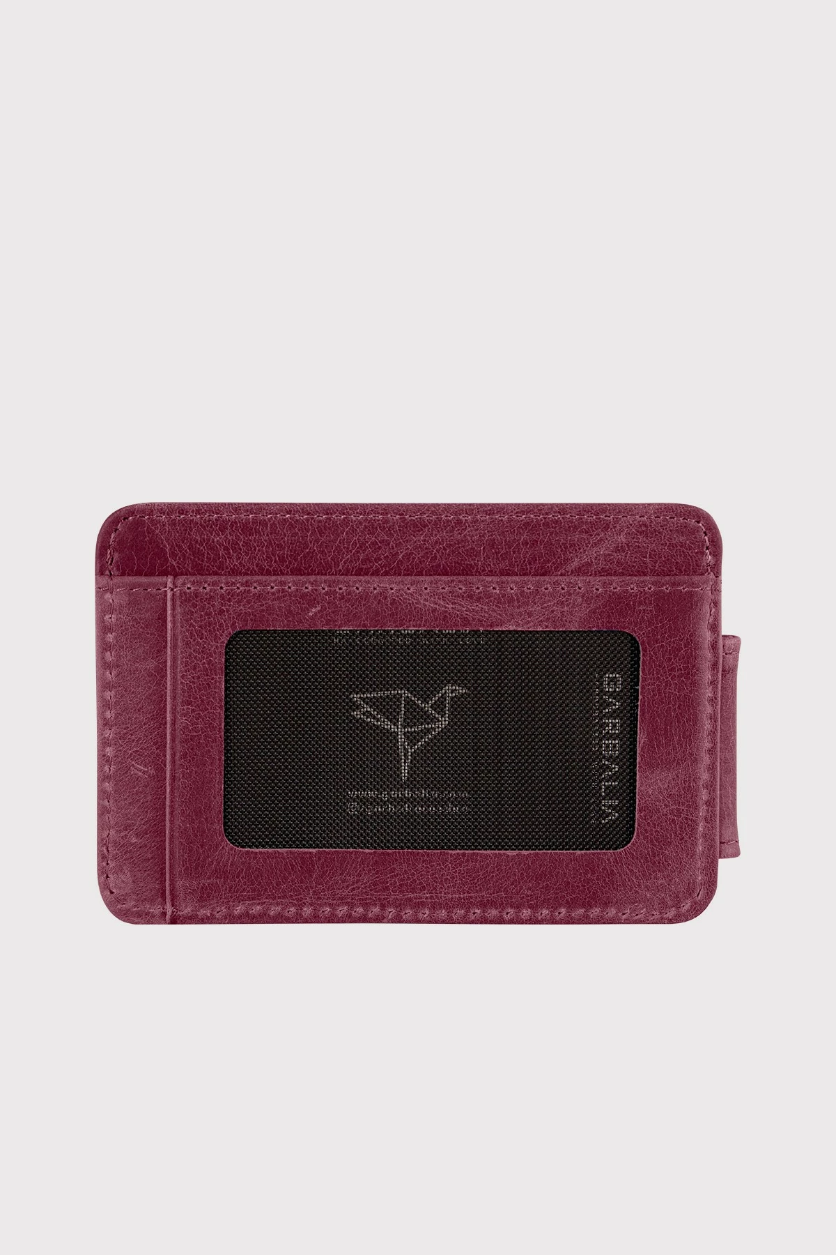 Portofol për burra, lëkurë natyrale, ngjyrë burgundy, Zoozie Bags Pisa Crazy