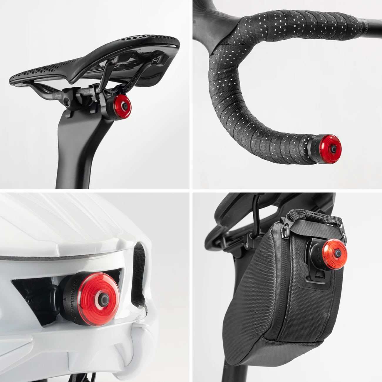 Drita të pasme biçiklete, Wozinsky, WIS-01, LED smart me sensor freni, 250 mAh, USB-C, rezistente ndaj ujit, e zezë, set 2 copë