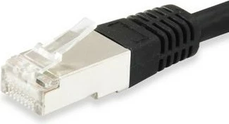 Kabllo rrjeti Equip Cat6a S/FTP 0.5m, RJ-45, e zezë