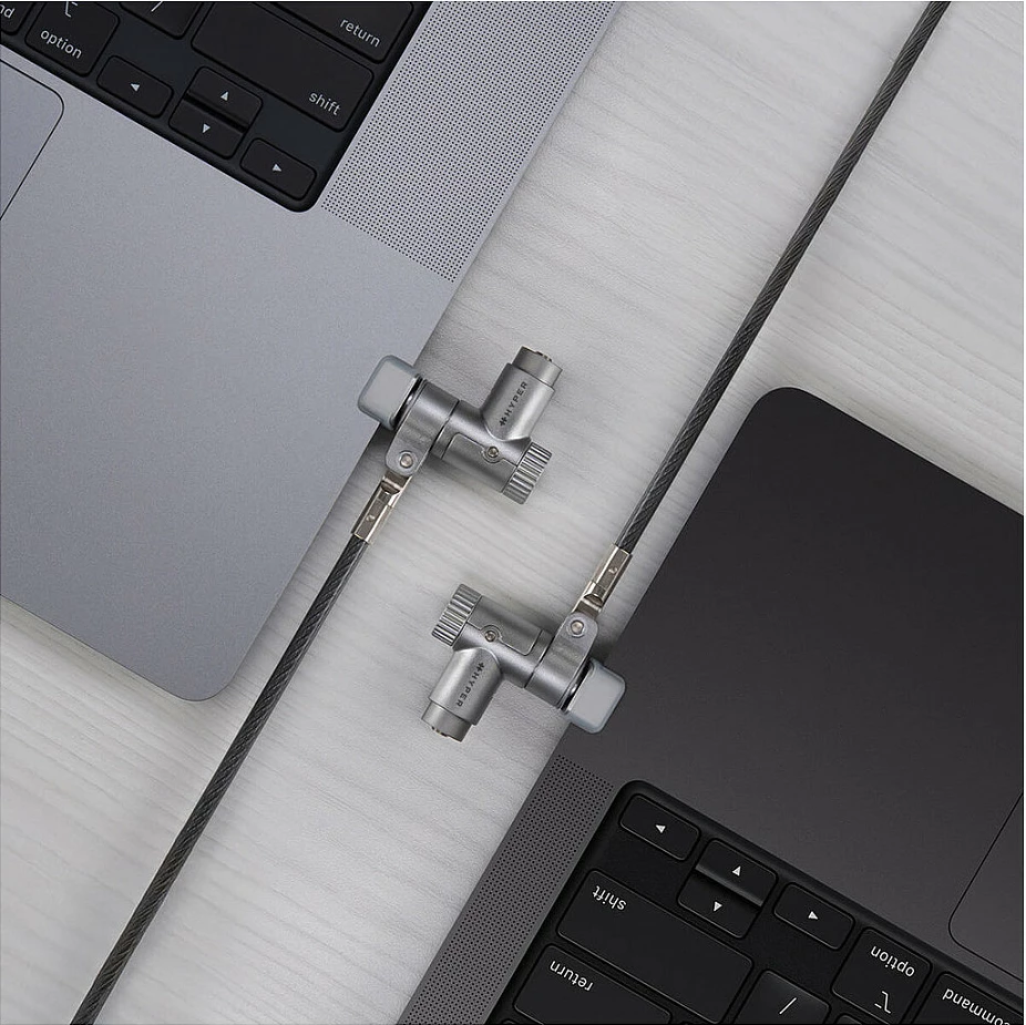 Bravë sigurie me kabllo Targus për MacBook Pro, argjend