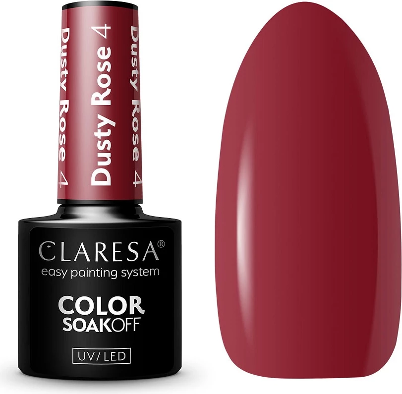Llak për thonj për femra Claresa Soak Off UV/LED Dusty Rose Hybrid 4.5g