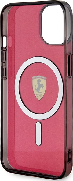 Mbështjellës Ferrari FEHMP14SURKR për iPhone 14 6.1", MagSafe, i kuq