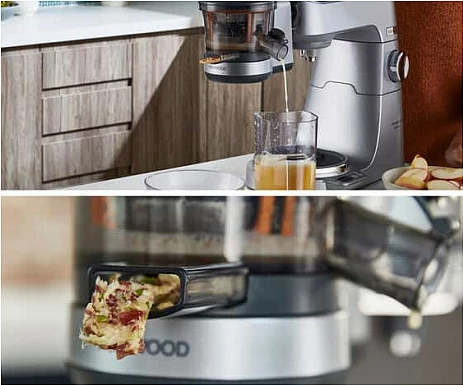 Shtrydhëse frutash slow juicer Kenwood KAX720PL, e zezë/argjendtë