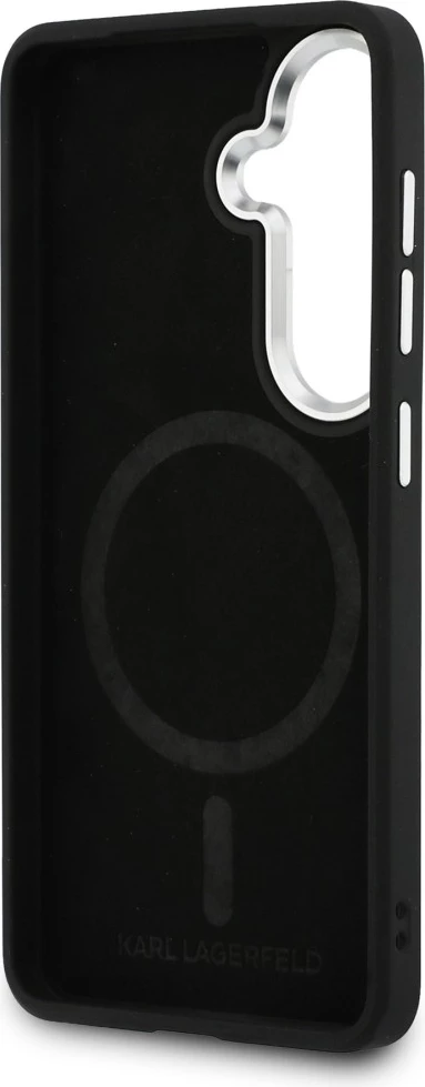Mbështjellës Karl Lagerfeld Perforated KL MagSafe për Samsung Galaxy S26+, i zi