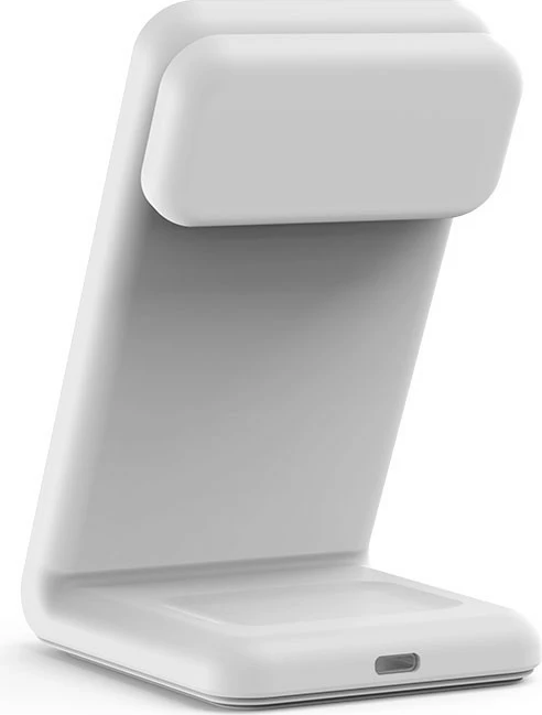 Karikues wireless 3-në-1, 20W CRONG MagSafe për iPhone, Apple Watch, AirPods, Bardhë