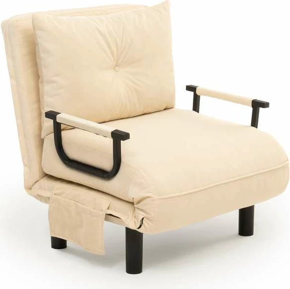 Krevat-karrige një vendës, Sento Single, ngjyrë krem