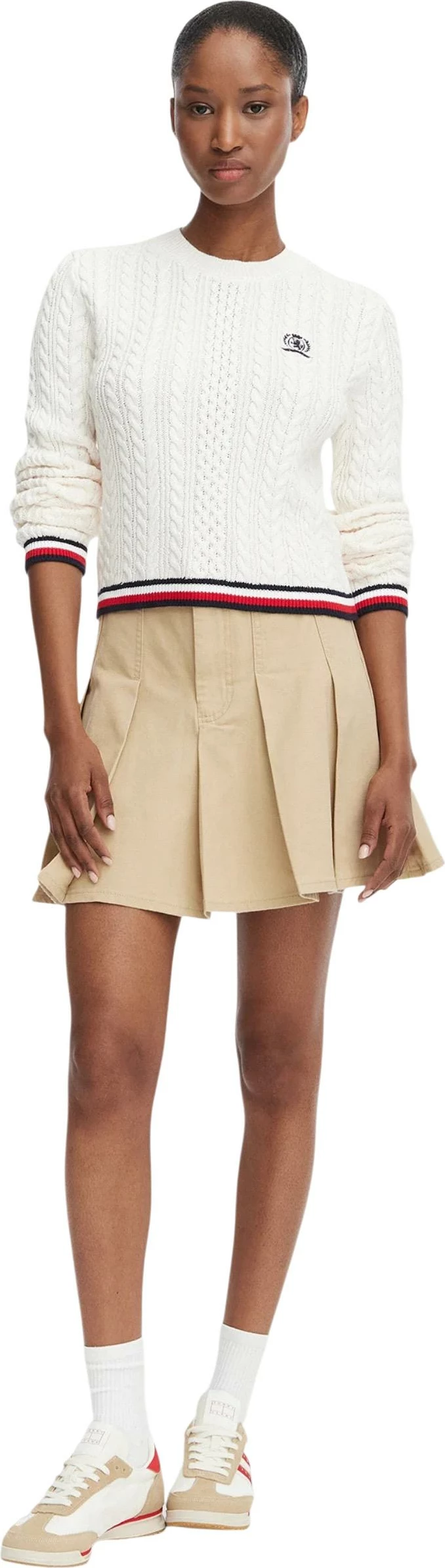 Xhemper për femra Tommy Hilfiger Jeans DW0DW22933, i bardhë [Madhësia: L]