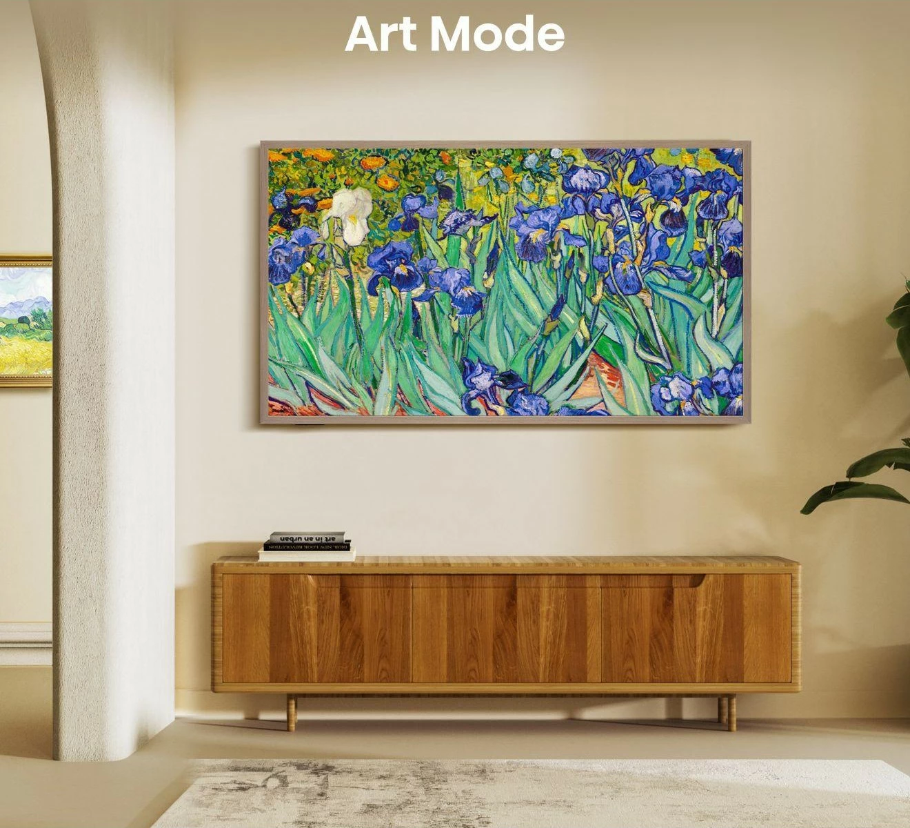 Televizor QLED Hisense CanvasTV S7NQTUK 55 inch, 4K, Smart TV, Art Mode, gold