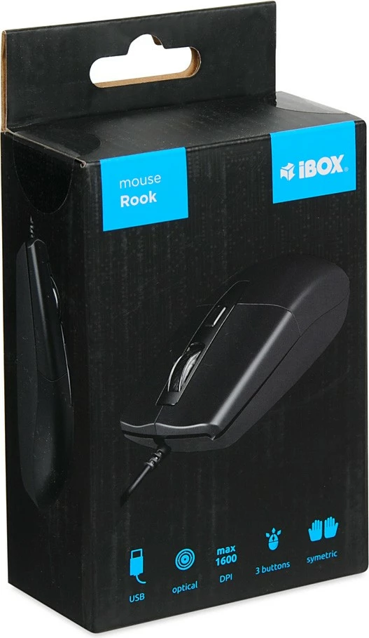 Maus iBOX i010 Rook me kabllo, 1.8m, i zi