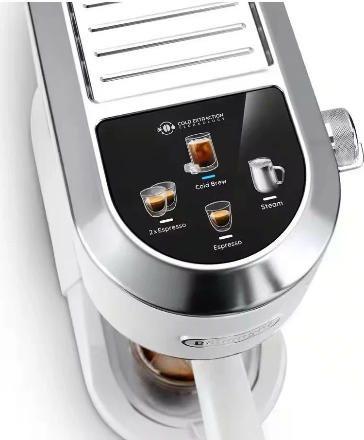 Aparat kafeje DeLonghi Dedica Duo EC890.WI, për kafe të nxehtë dhe të ftohtë, bardhë