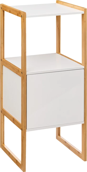 Dollap i ulët i montuar në mur Derfen, ngjyrë bardhë-natyrale, 33x33x80cm