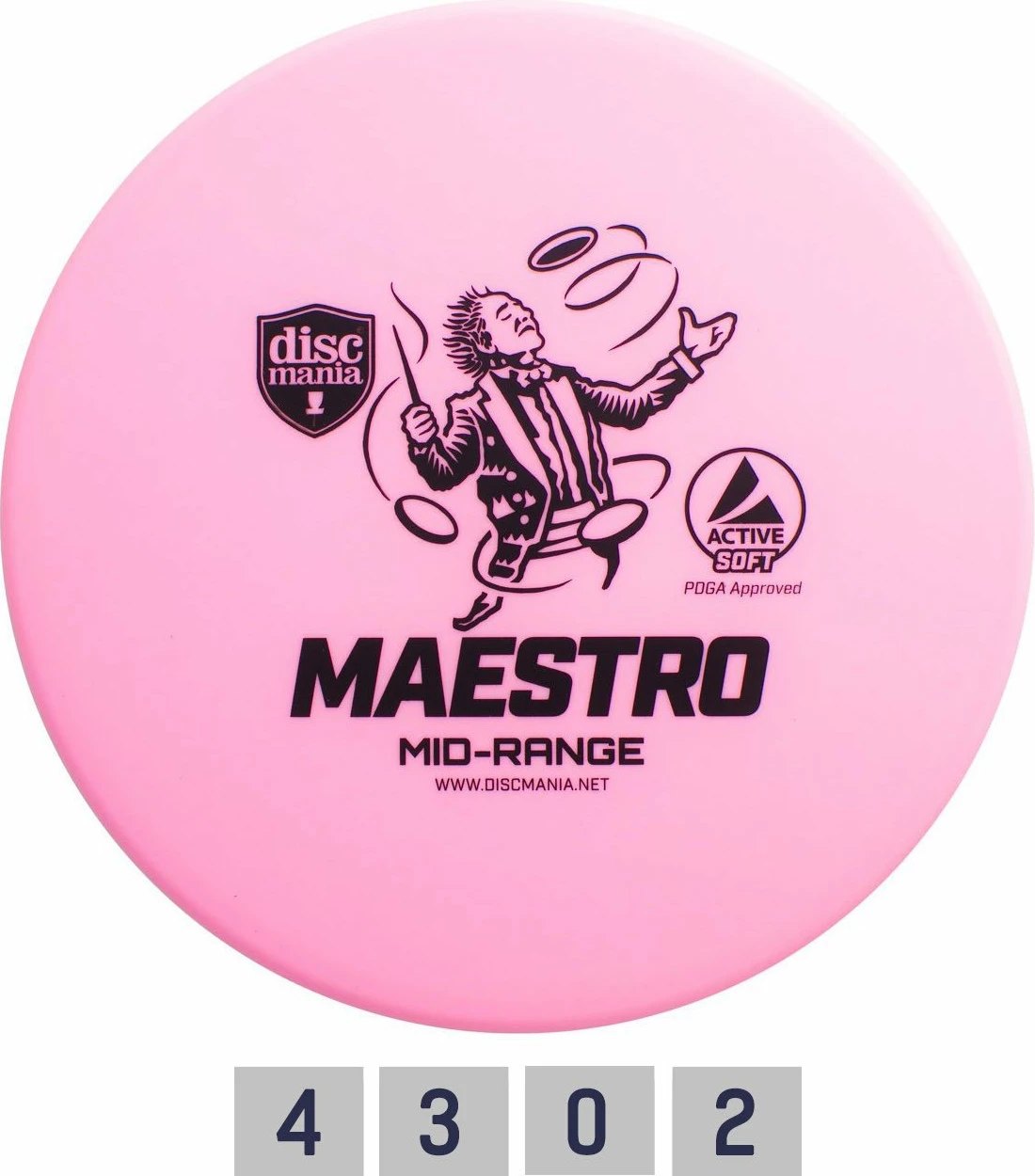 Set disqesh disc golf Discmania Active Disc Golf 3, 3 copë (Putter Sensei, Midrange Maestro, Driver Magician), ngjyra të ndryshme