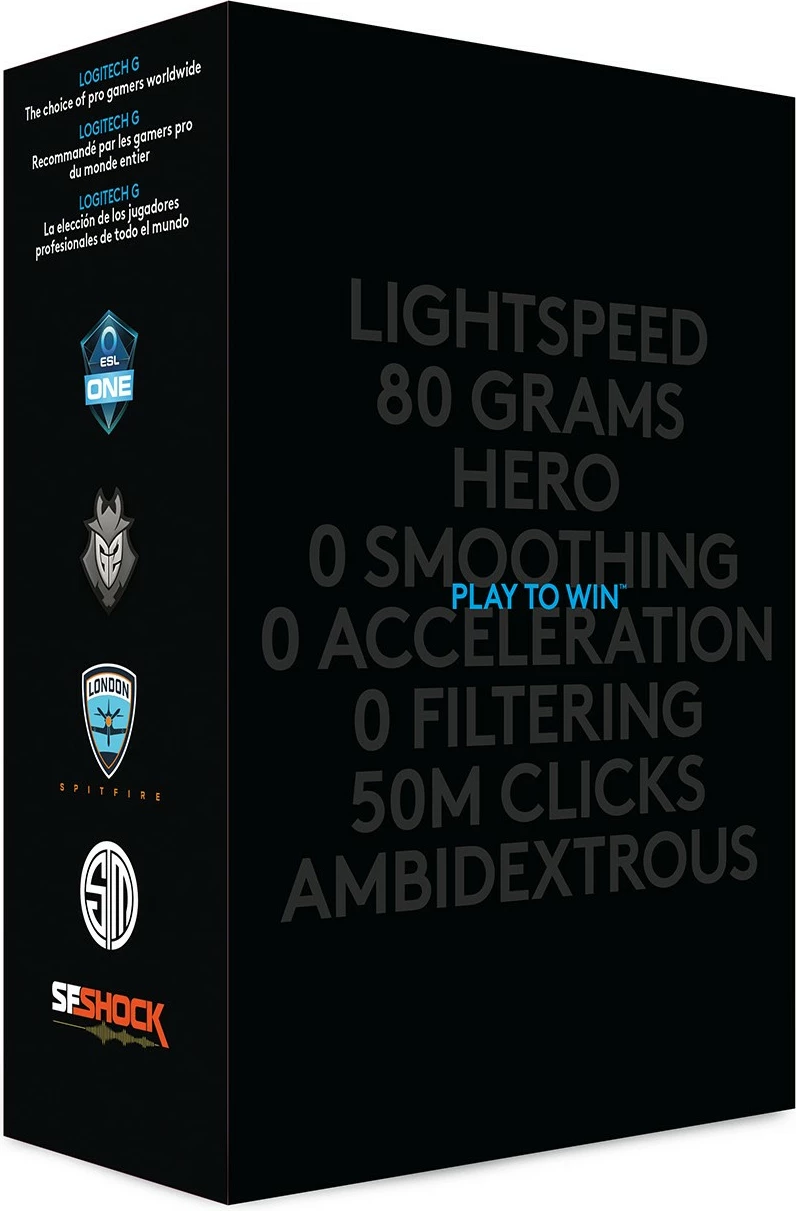 Maus Logitech G PRO Wireless, Ambidextrous, Optik, RF Wireless, 25600 DPI, 1 ms, Ngjyrë e zezë