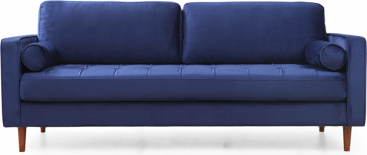 Divan treshe Atelier del Sofa, ngjyrë kaltër e errët, Rome