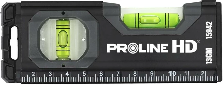Nivel uji mini PROLINE HD 15942 13 cm, 2 libella, i zi