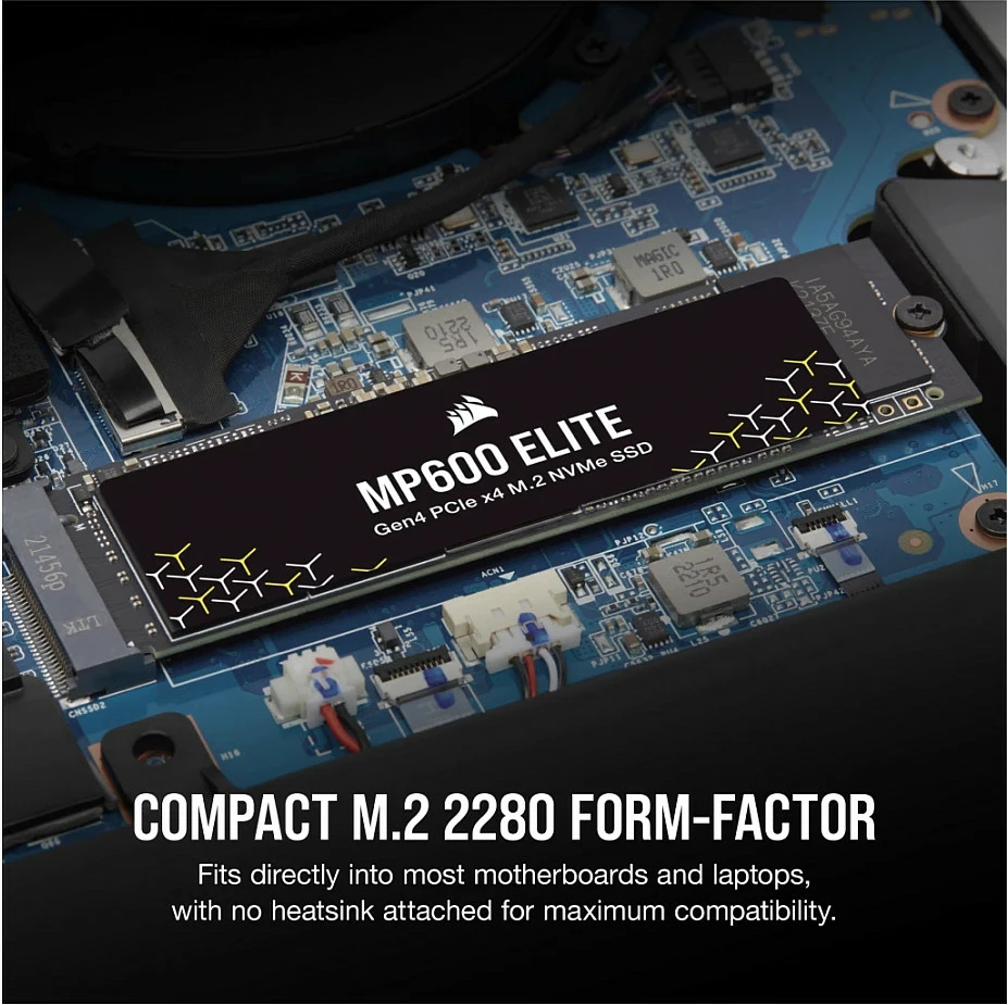 SSD Corsair MP600 ELITE, 1TB, M.2 NVMe PCIe 4.0, 2280, e zezë