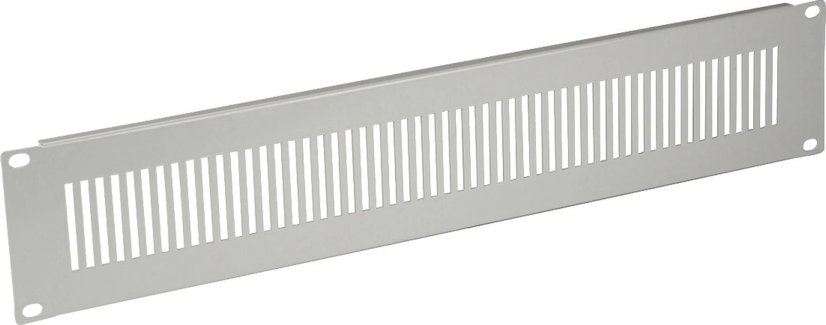 Panel mbulues rack 19" EFB Elektronik 1U, i perforuar, çelik, gri (RAL7035)