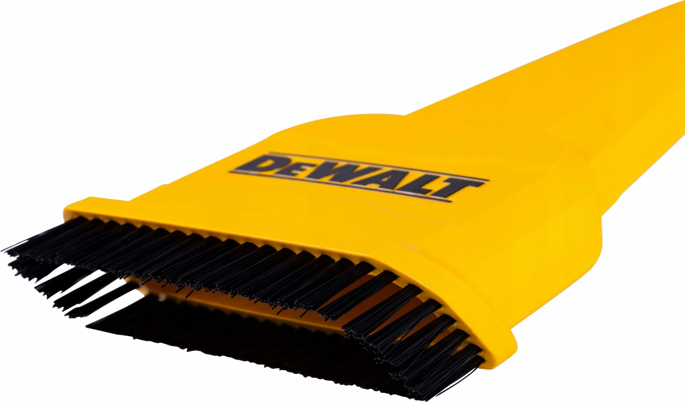 Furçë ergonomike për papastërti të fortë Dewalt DXVA00-4300E, për zorrë thithjeje 32/48/64 mm, e verdhë
