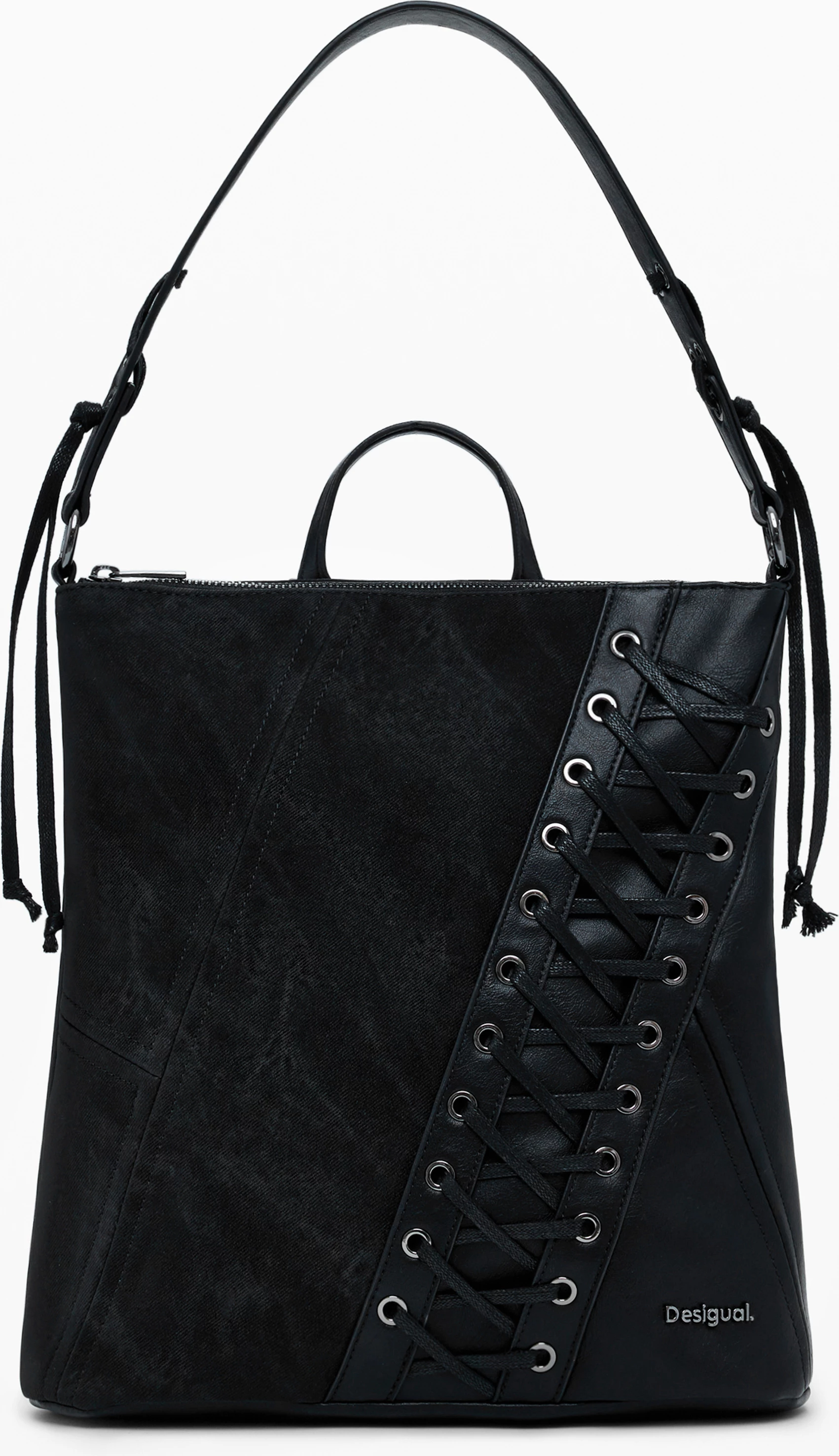 Çantë shpine DESIGUAL Tango Pretoria Mini Patch për femra, e zezë