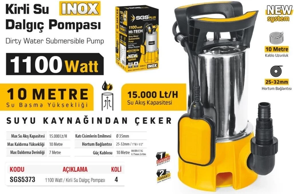 Pomp zhytes me notues SGS5373 1100W per fekal