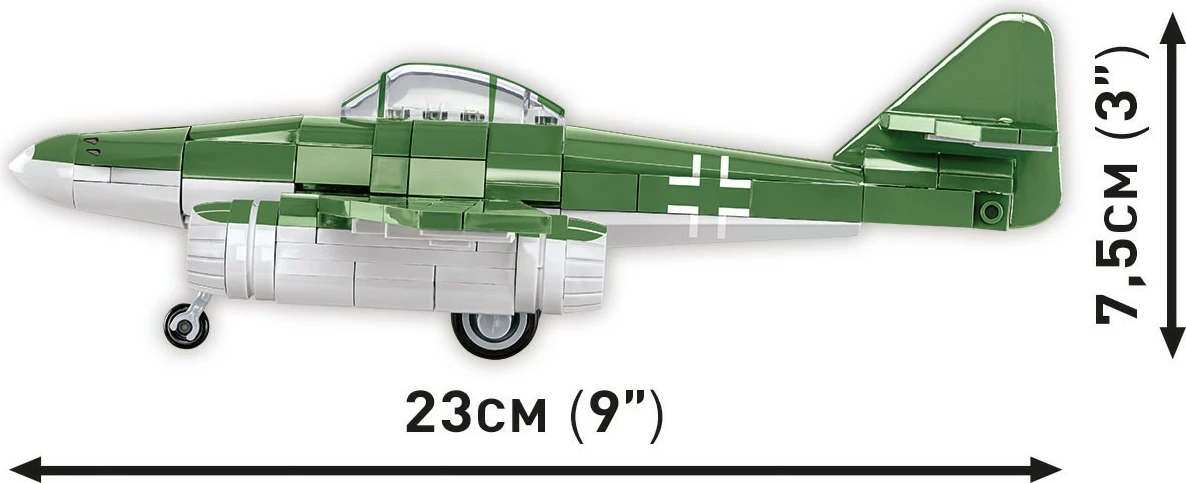 Set ndërtimi Cobi Messerschmitt Me 262, 250 pjesë, plastikë, Historical Collection