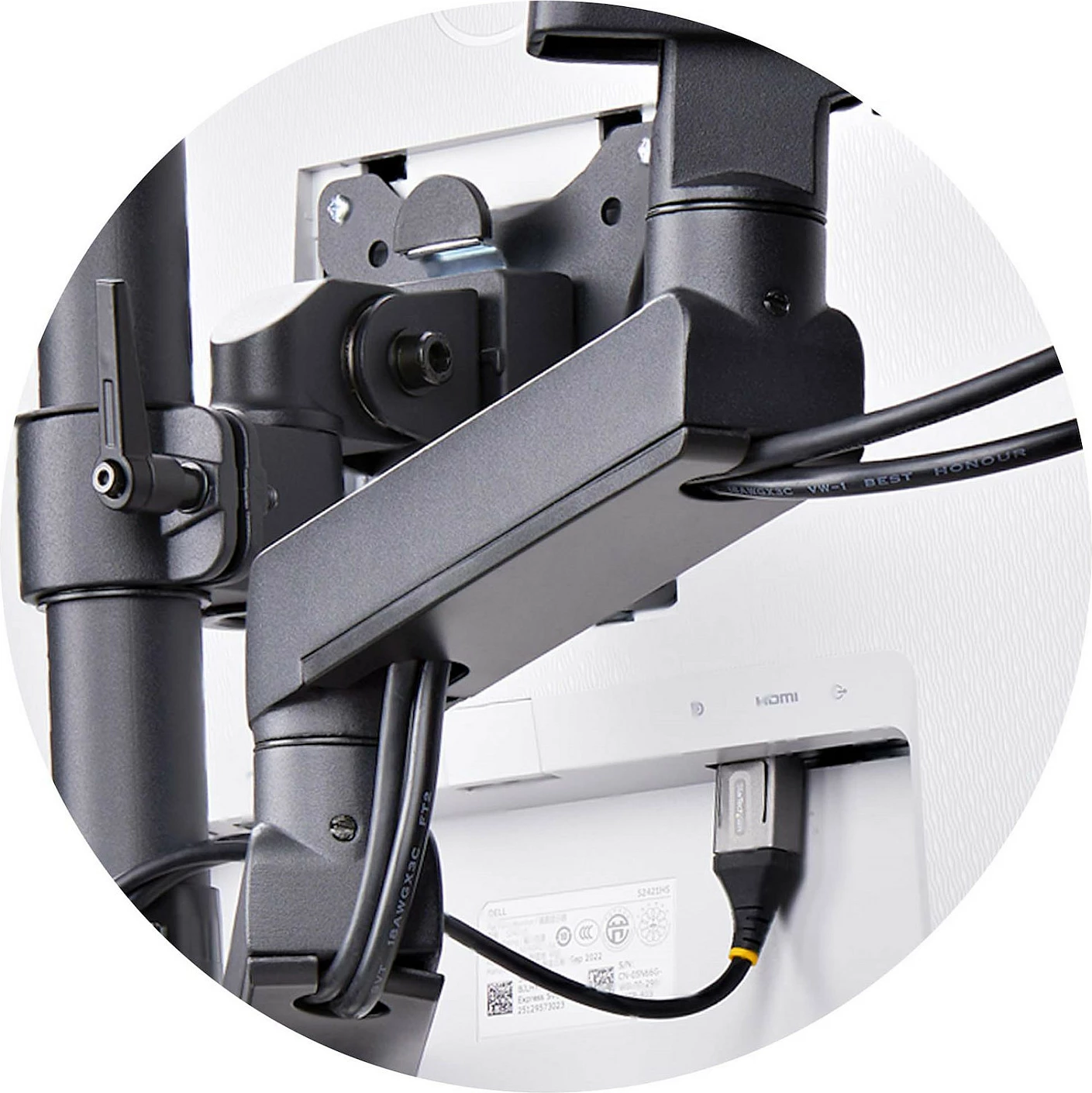 Mbajtëse tavoline për 3 monitorë StarTech, deri 27", VESA 75x75/100x100, clamp/grommet, e zezë