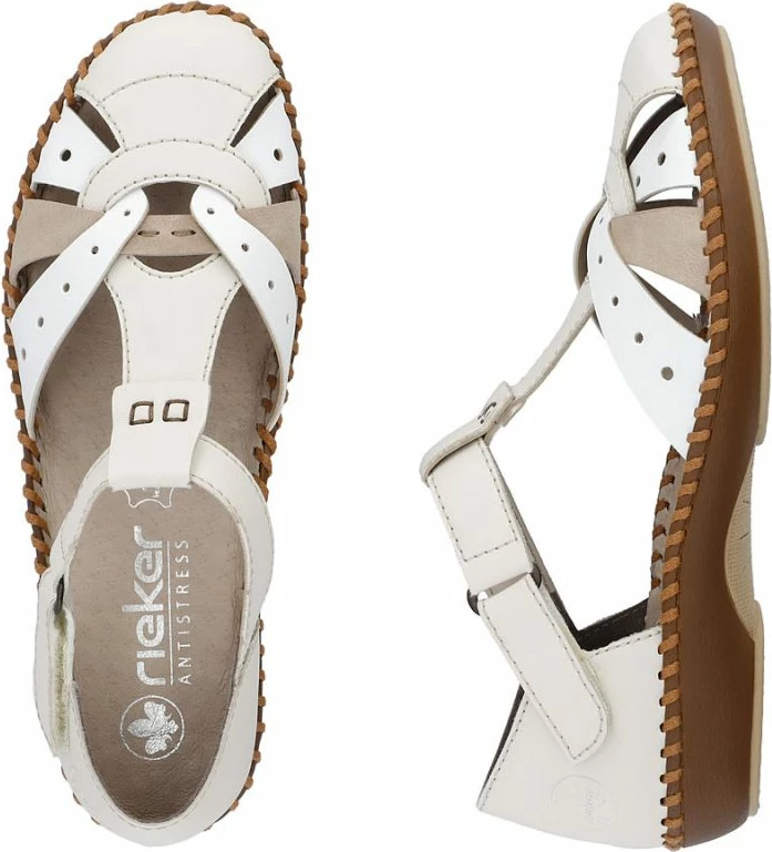 Sandale femra Rieker M1655-61, bezhë