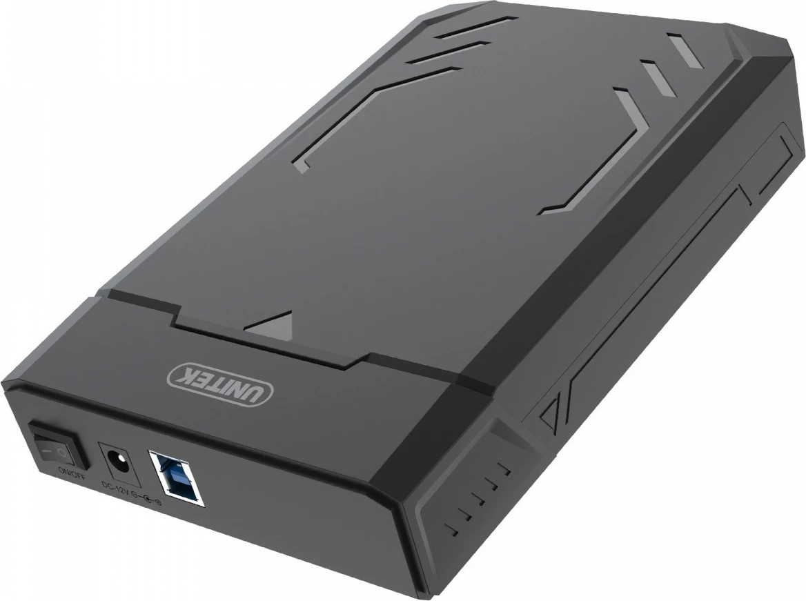 Kasë e jashtme Unitek Y-3035 për HDD/SSD 2.5"/3.5", USB 3.1, e zezë/gri