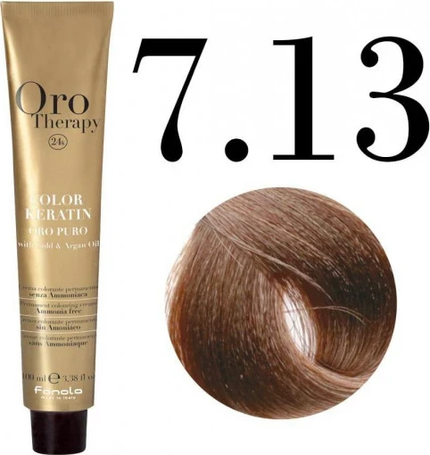 Ngjyrë për flokë Oro 7.13 bionde bezhë, 100 ml