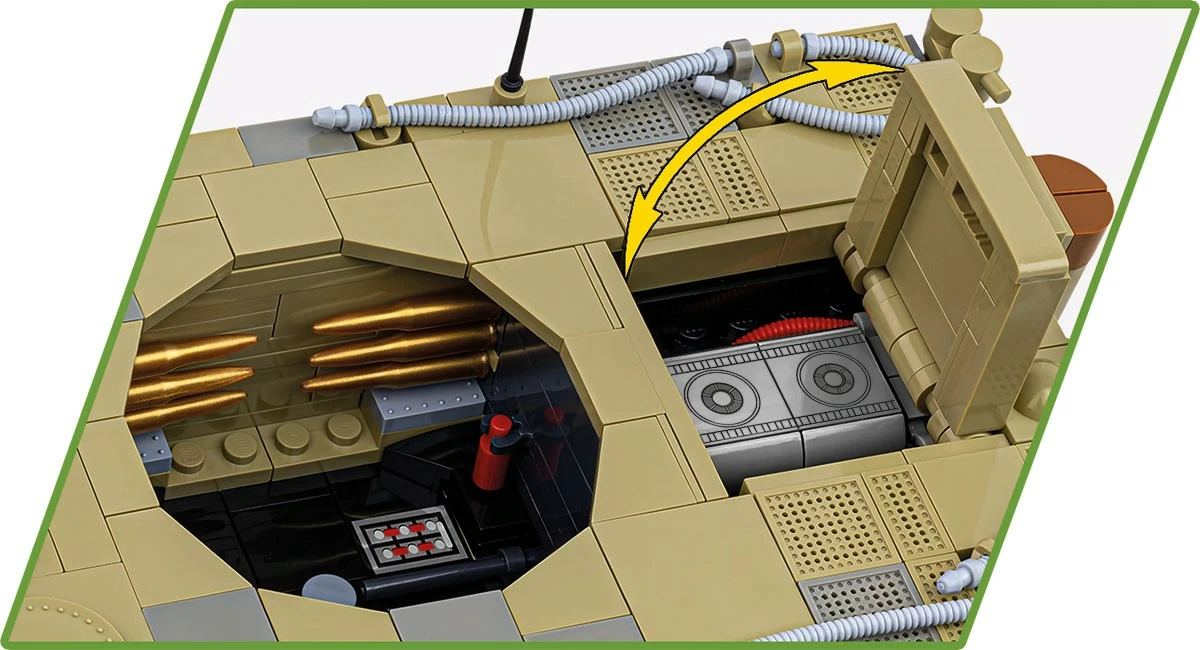 Set blloqesh Cobi Klocki Panzer VI Tiger no131, 1275 pjesë, 1:28, plastikë