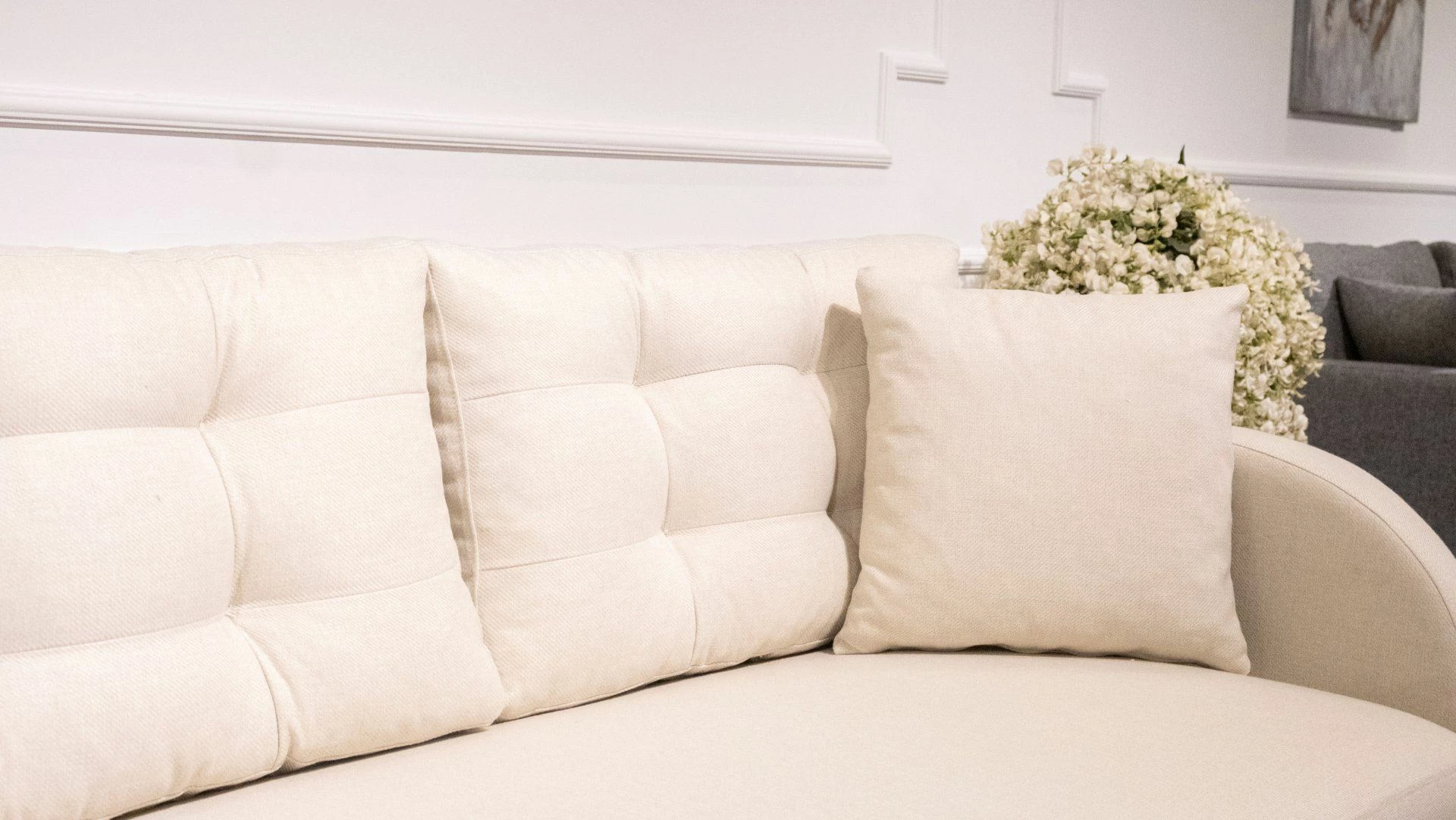 Kënd-sofë krevati Atelier del Sofa, Milano kënd, krem