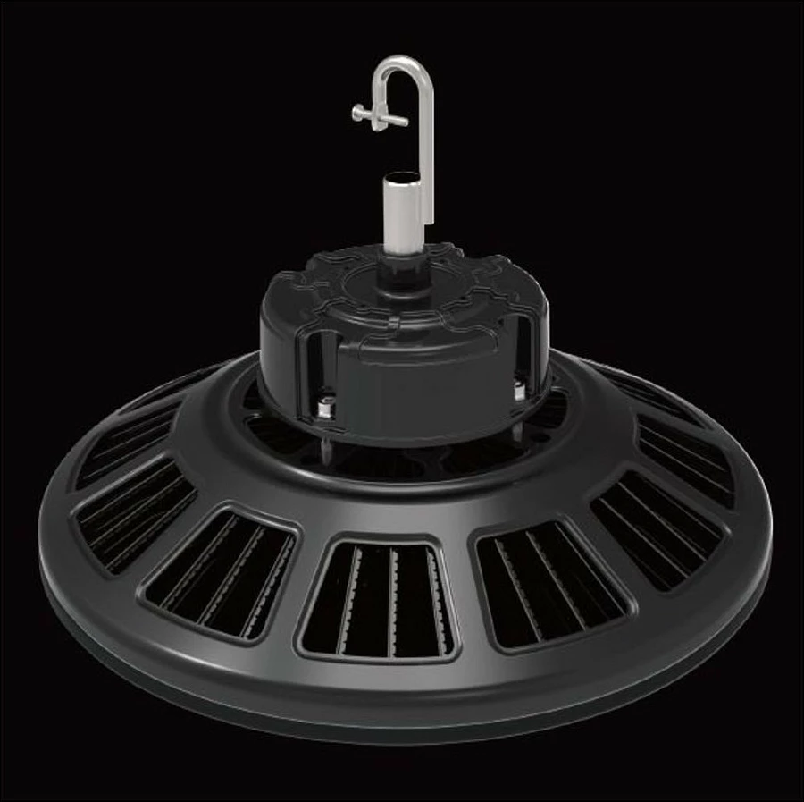 Ndriçues LED UFO Synergy21 96W, 90°, dimmable, dritë e bardhë neutrale, i zi