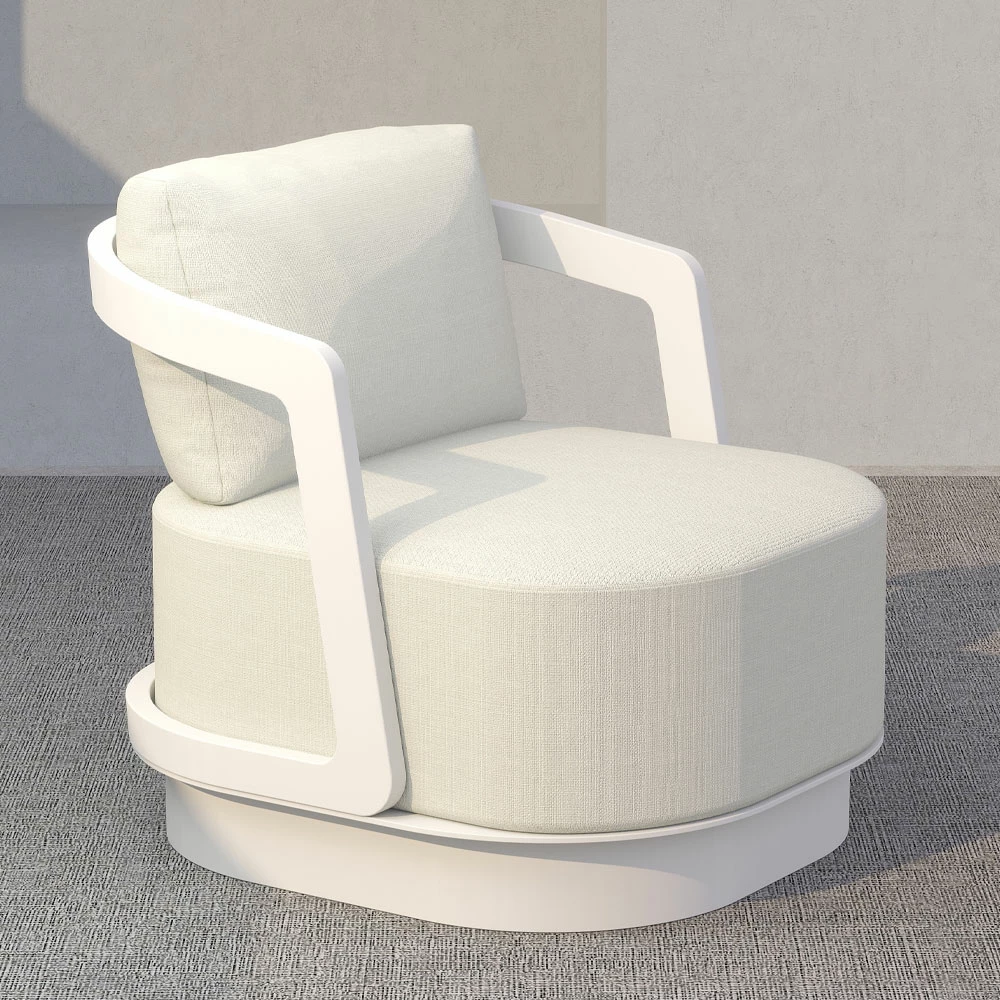 Set lounge TORRE 1+2+2, ngjyrë e bardhë e zbehtë, 198x81x66cm
