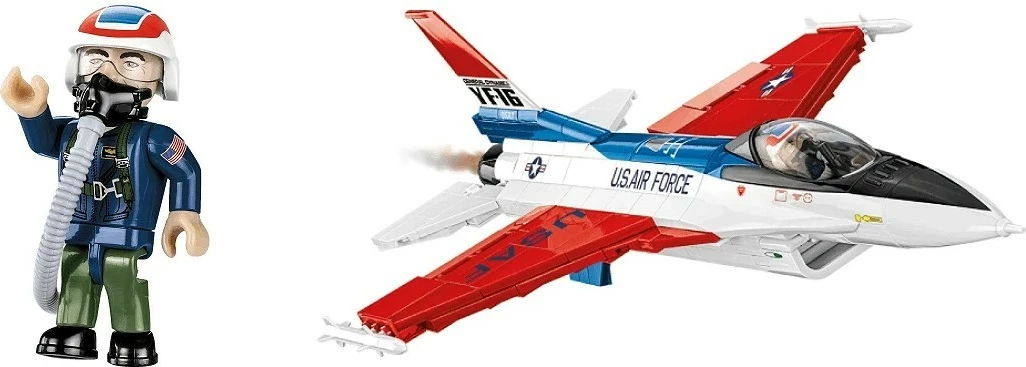 Set blloqe ndërtimi, Cobi, F-16 (YF-16) First Flight 1974 COBI-5892, 375 pjesë, shkallë 1:48, seri Armed Forces