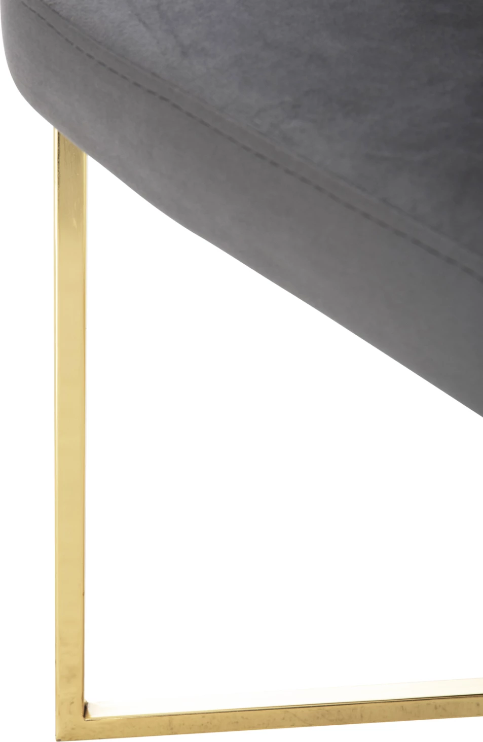 Karrige TRIANA FH9278.11 kadife gri me këmbë metali të arta 54,5x60,5x85,5H cm