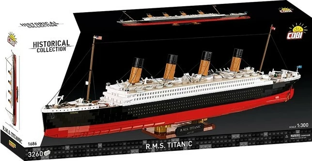 Set blloqesh ndërtimi Cobi Titanic COBI-1686, 3260 pjesë, Historical Collection, 91 cm