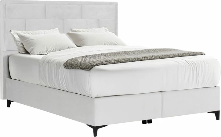 Krevat me hapësirë për depo, ngjyrë e bardhë, 215x165x121cm