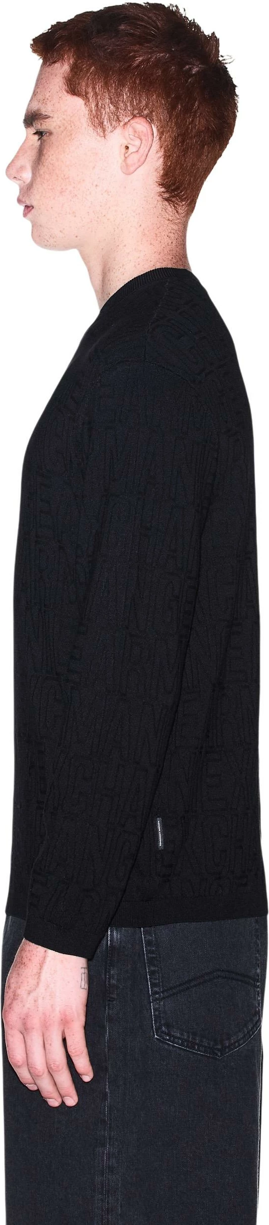 Xhemper për meshkuj Armani Exchange XM002986 AF10454, i zi [Madhësia: XL]